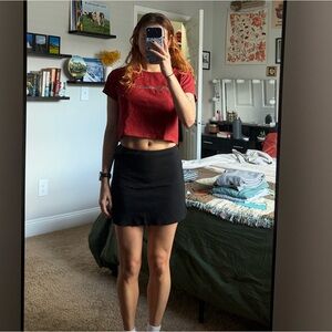 Princess Polly Black Mini Skirt